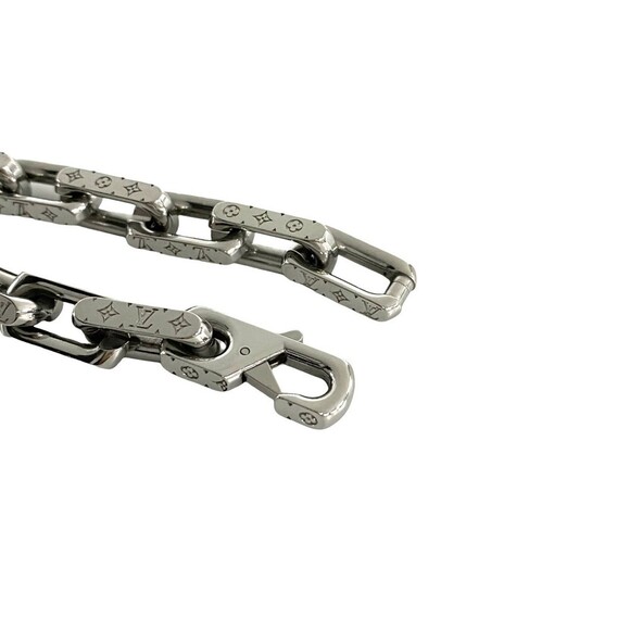 LOUIS VUITTON Silver Monogram Charm Bracelet - Picture 2 of 3